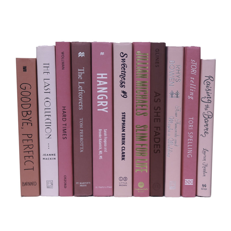 Decorative Books - Pink Book Bundle - 1 Foot of Pink Books