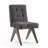 Modern Upholstered Parsons Chair Linen Fabric Tufted Dining Chairs Armless Side Chair Vanity Chair-112556276