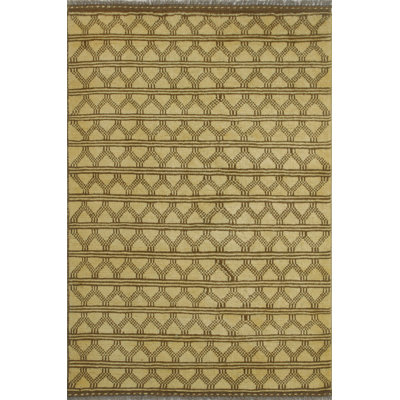 One-of-a-Kind 3'2" X 4'10" New Age Wool Area Rug in Beige