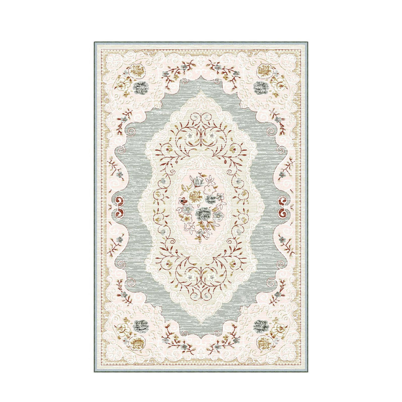 Antibacterial Hall Carpet, 39.4 x 59.1 inches | 100% Polyester, 0.4 in Pile Height, Non-Slip PVC Felt Dot Underside | Machine Washable, 3D Digital Printing, Durable & Stylish for Modern Home Décor