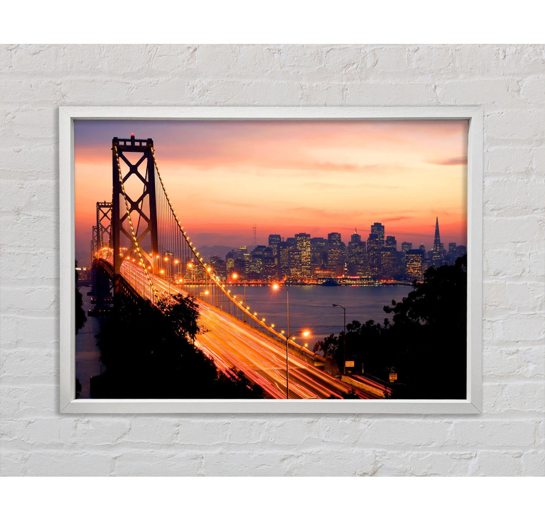 Golden Gate Bridge in die Stadt - Druck