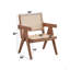 Fauteuil d'appoint en rotin et finition naturelle Velentina