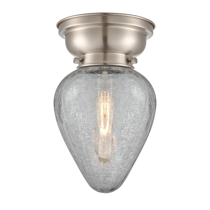Plafonnier encastré 1 lumière 6,5 po Shauna, Nickel satiné brossé, Ampoule non incluse