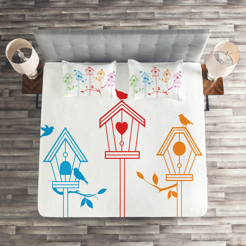 Polyester Coverlet, King Bedspread + 2 Shams