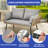 Patio Wicker Chair for Outdoor with All-Weather Beige Rattan and Soft Cushions