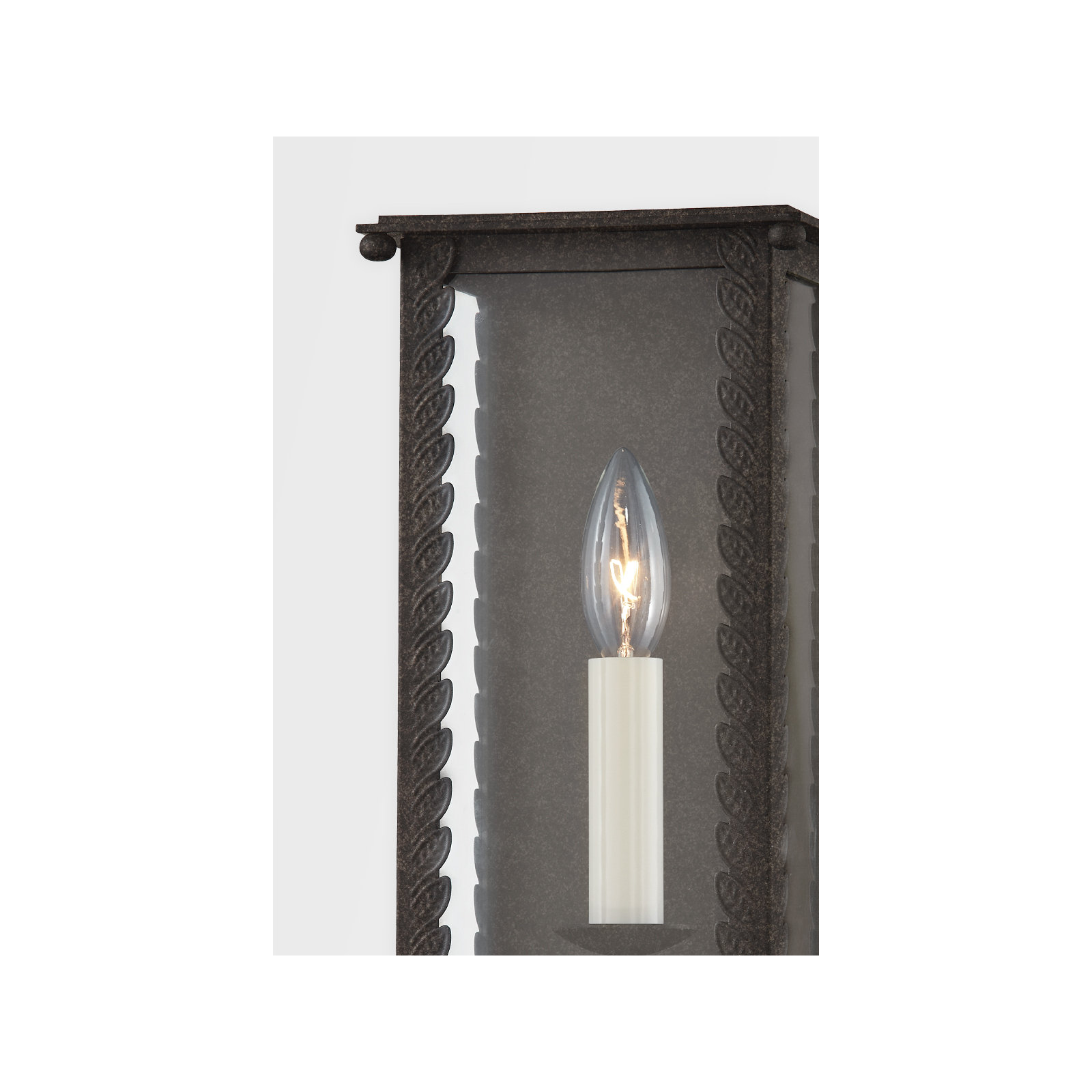 Zuma Light Wall Sconce, French Iron, 13" H x 6.25" W x 5.25" D