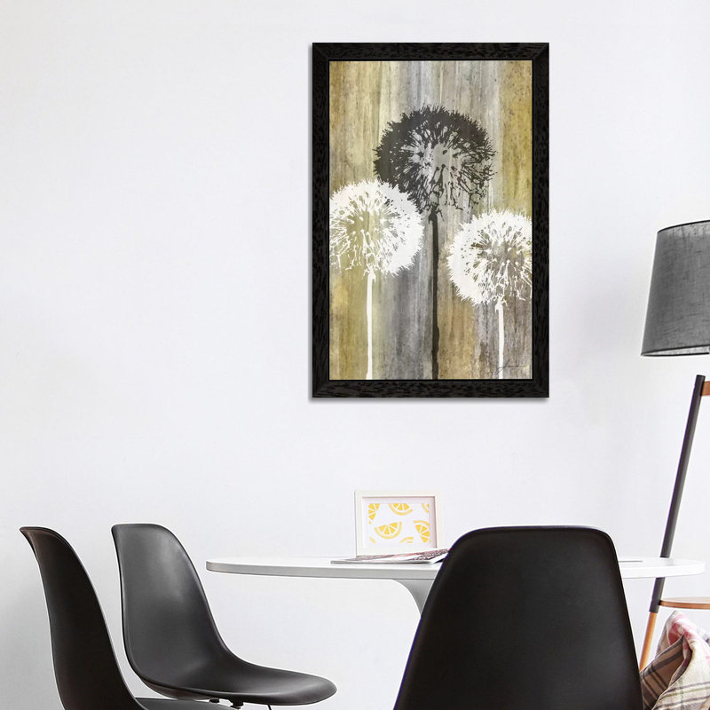 Rustic Garden II by James Burghardt - Painting on Canvas, 66.04 cm H x 45.72 cm W, Black Framed