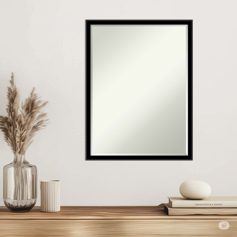 Miroir mural Incline, Noir