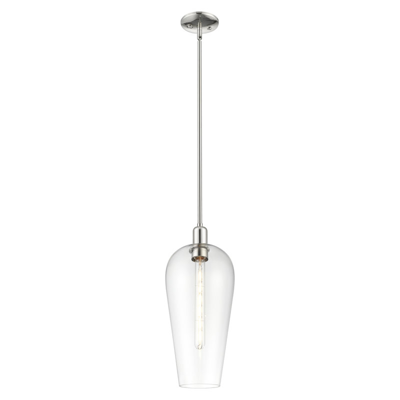Downtown Urban - Chelsea - Mini-luminaire suspendu avec tige 8 lumières 1 lumière - Abat-jour, Tourbillon déco transparent