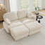 Canapé à assise profonde avec repose-pieds mobiles-981256192