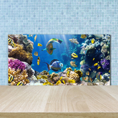 50cm W x 100cm L Glass Peel and Stick Panel