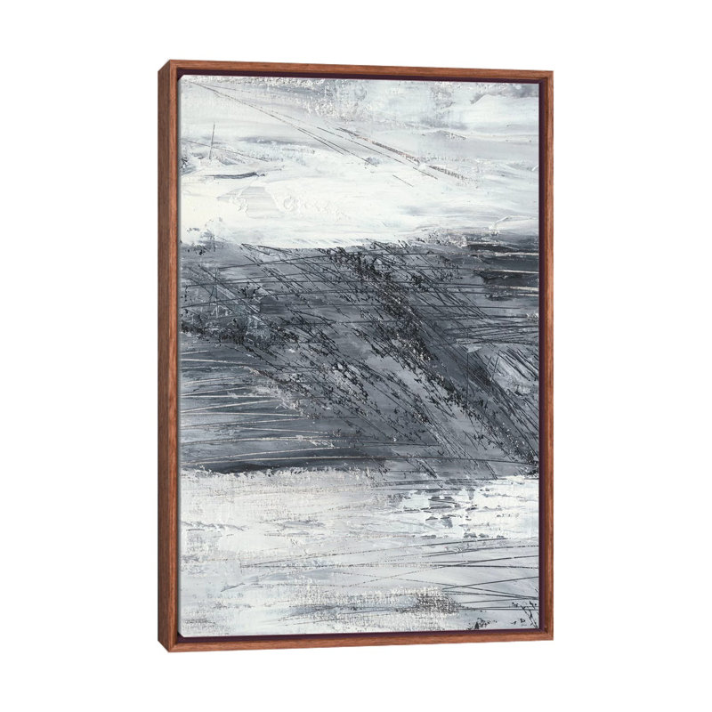 "Conductivité I" par Ethan Harper, reproduction d’art, H 26 po x l 18 po x 1,5 po, Toile avec cadre en bois brun classique