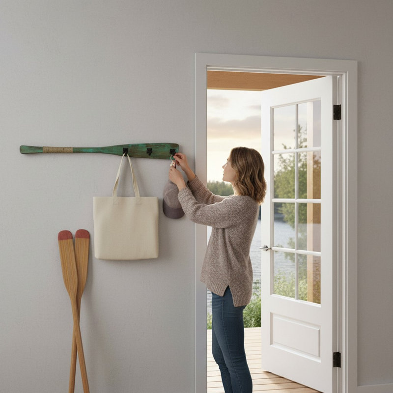 Crochet mural BOAT Oar Triple
