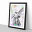 Angel Statue In Abstract - Single Picture Frame Painting-55544697-55544691
