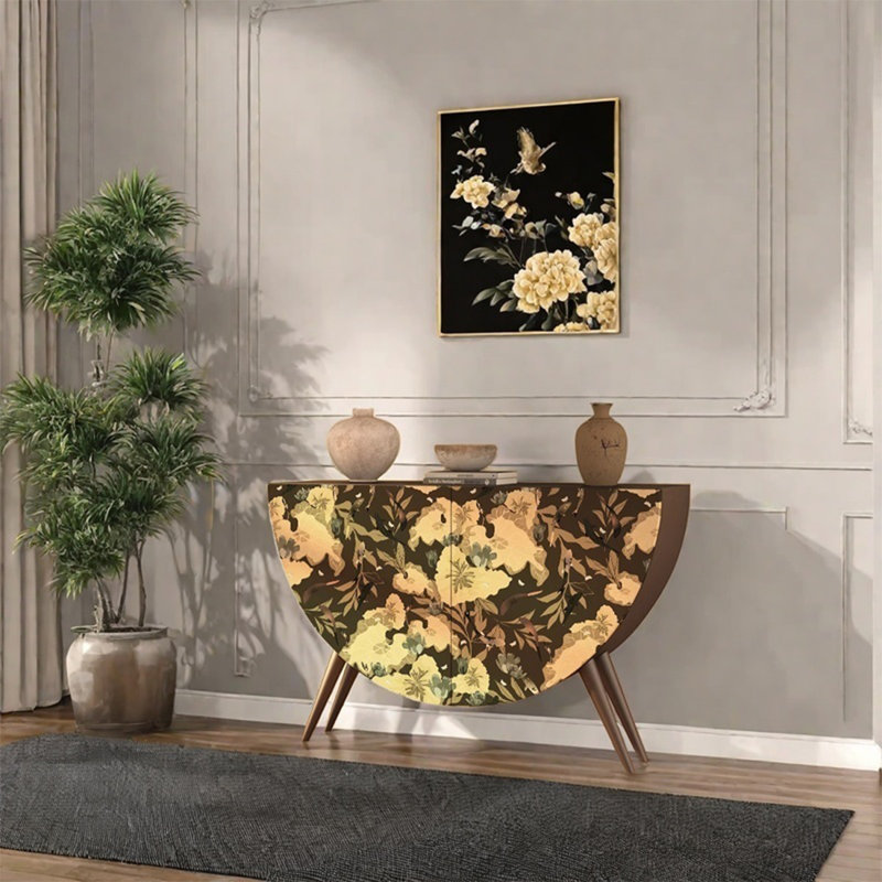 Buffet en bois massif avec rangement spacieux