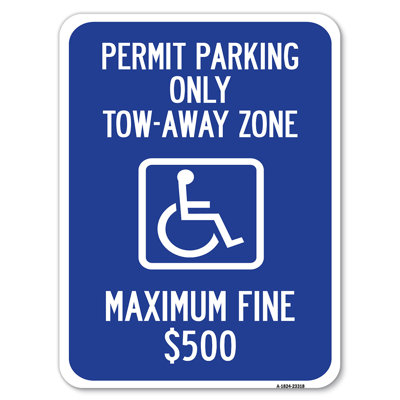 Permit Parking Only Tow-Away Zone Maximum Fine/23318
