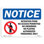 Detention Pond No Access Permitted Sign with Symbol