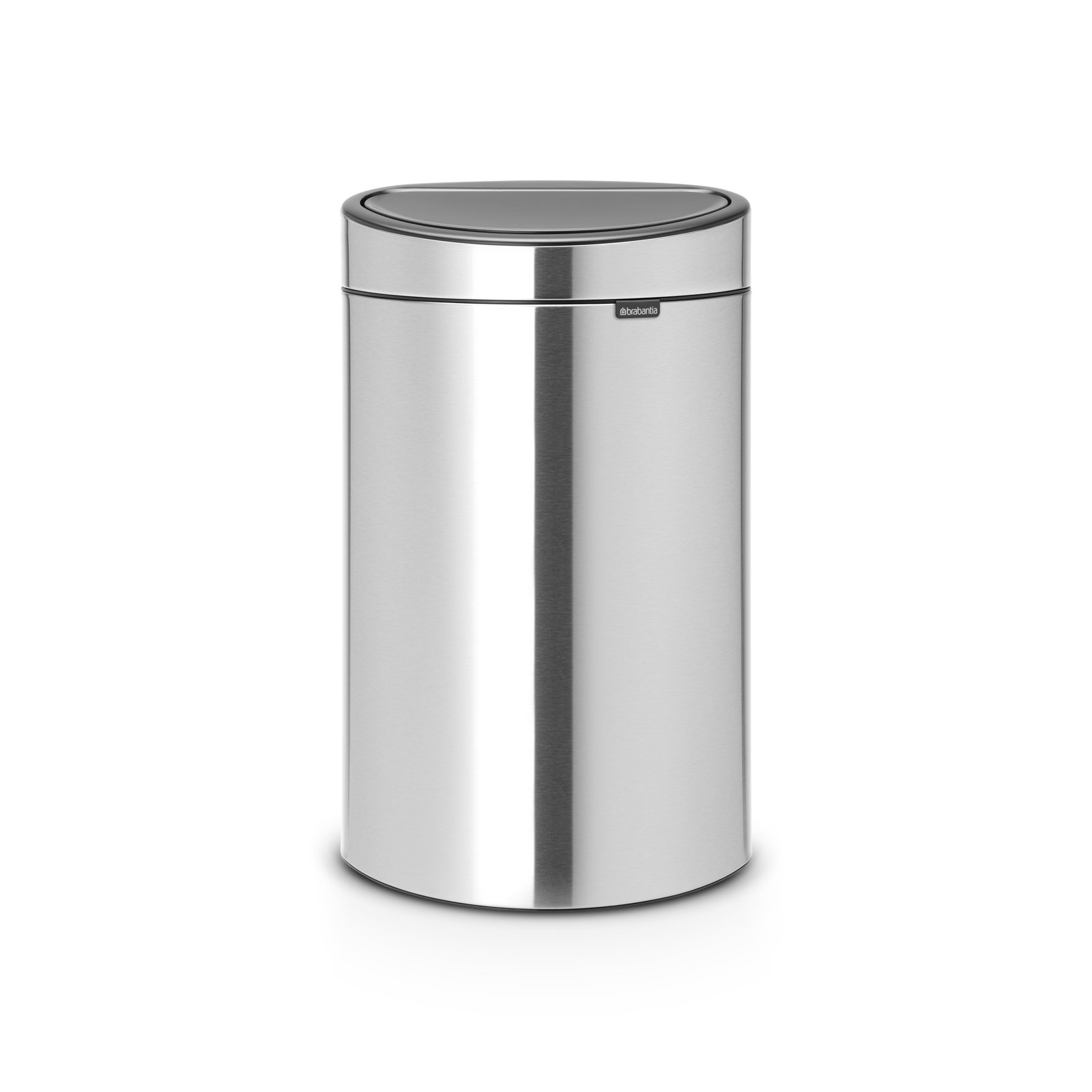 Brabantia Touch Top Trash Can New, 10.6 Gallon (40 liter), Matte Steel Fingerprint Proof