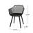 Poppy Chair For Outdoor Relaxation - Black Polypropylene, With Frame And Diamond Mesh Pattern Dining Chairs Polypropylene Feature Modern Design-1733759831-1733759824