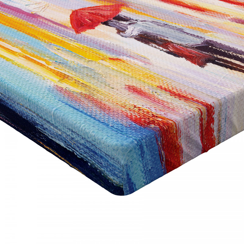 Microfiber Abstract Fitted Sheet, Full Fitted Sheet