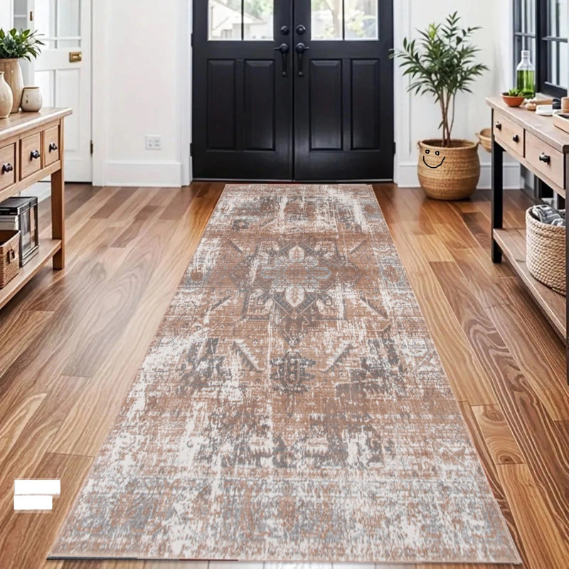 Runner Area Rug, Beige, Runner 80 x 300 cm
