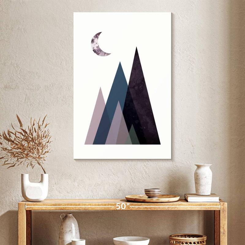 Alvord Scandi Mountains Blue I, 39" H x 26" W