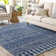 Hosford Moroccan Dark Blue Area Rug