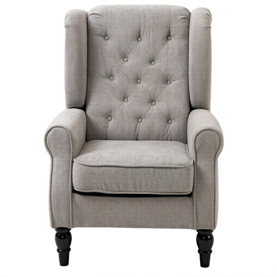 High Wingback Reading Chair,Accent Chair,Button Tufted Accent Chair(Only Accent Chair)