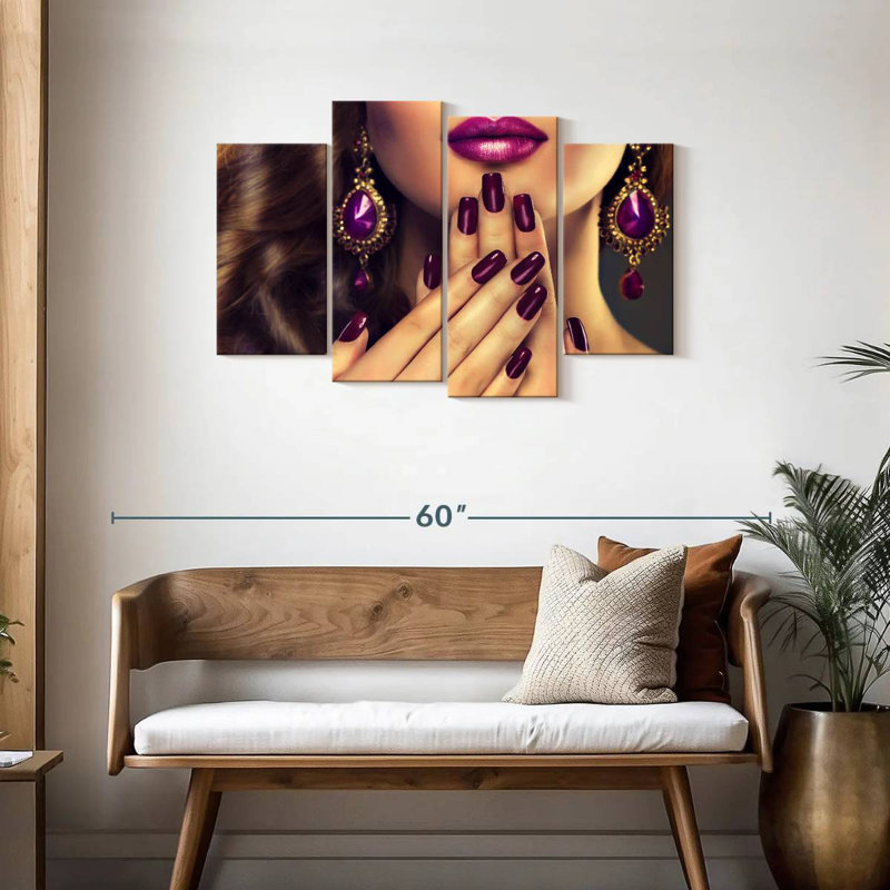 Shuttleworth Purple Nails, 27" H x 43" W