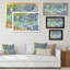 «Modern Irises Vincent Van Gogh», reproduction sur toile flottante-976904022-976904029