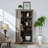 Versatile Tall Storage Cabinet With Barn Door Design, Ideal For Organizing And Decorating Your Space.-107236608