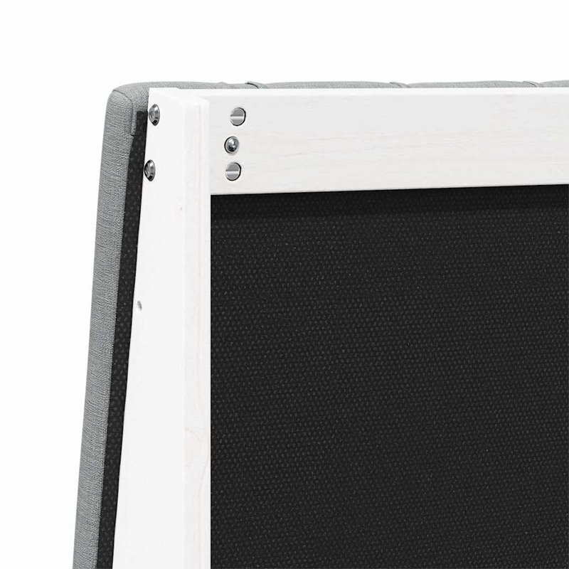 Solid Wood Headboard, White, Light Grey, DE Size - 180 x 220 cm