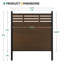 Panneau de clôture semi-fermé en composite 8 pi avec poteau (H 2 pi, Groud 6 pi)-106910209-115096716