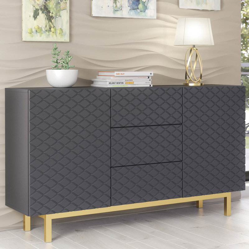 140cm Sideboard, Grey