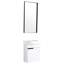 Petit meuble-lavabo, 16 po avec lavabo, porte à fermeture en douceur, lavabo mural en céramique Elegance, pouces, fonction, pour salle de bain-2113542638