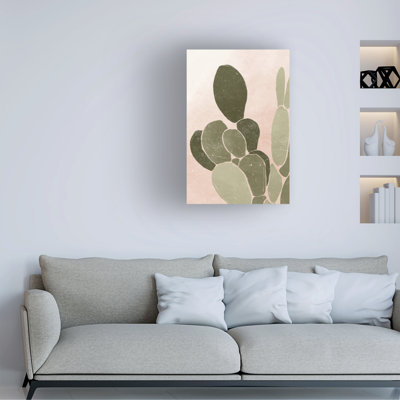 Art mural sur toile tendue - Yuyu Pont «Desert Cactus III» pour décoration de salon, de chambre à coucher ou de bureau - 12 x 19