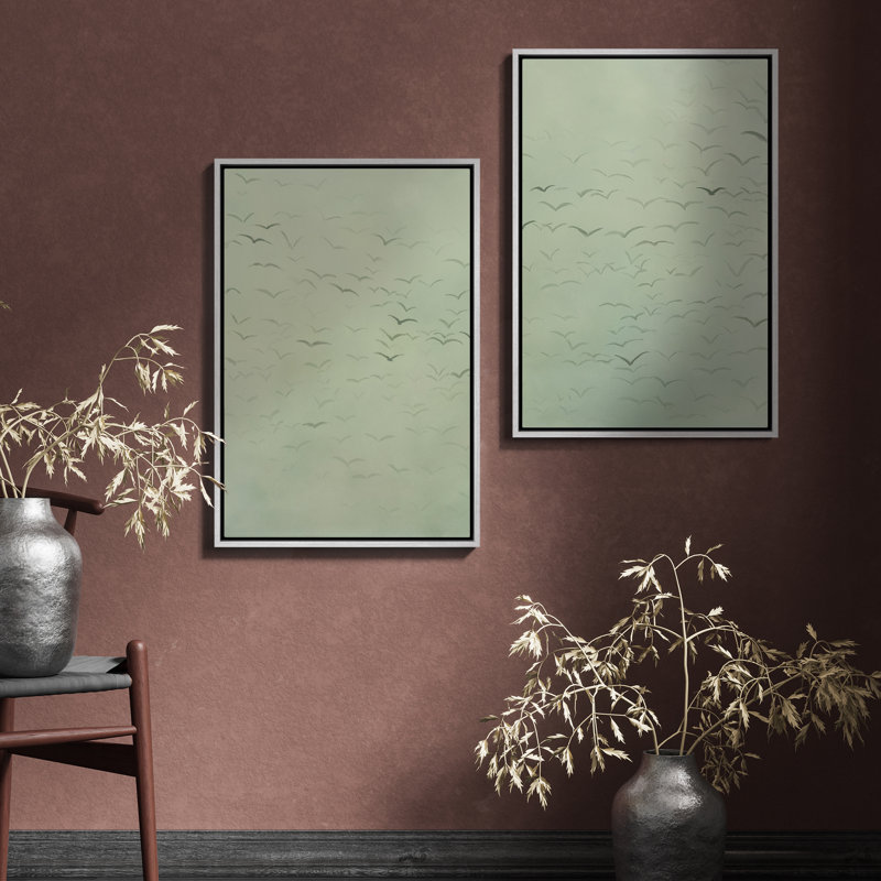 Art mural vintage encadré, beaux-arts, antique classique pour chambre à coucher - ensemble de 2, H 24 po x l 16 po, Blanc