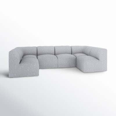 Praia 124" Sunbrella Modular Outdoor U Sectional