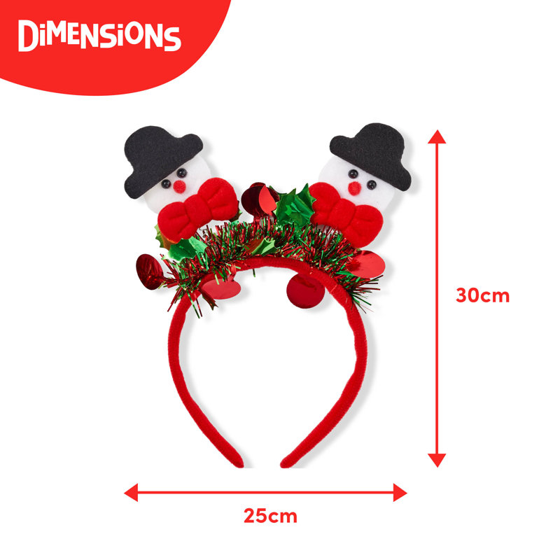 24cm Solid Colour Fabric Christmas Pick