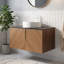 Meuble-lavabo mural simple 29,92 po avec plateau en marbre-286578155