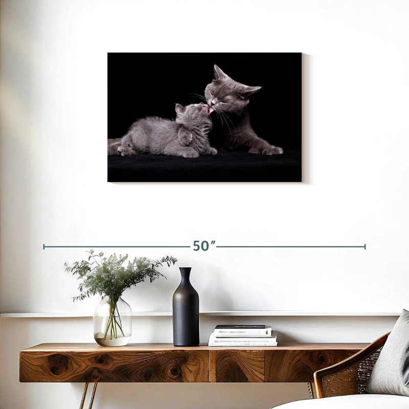 Cat Mother's Love, 20" H x 30" W