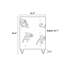 Armoire décorative simple de style français