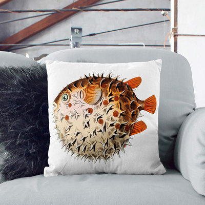Balloon Fish Square Throw Cushion