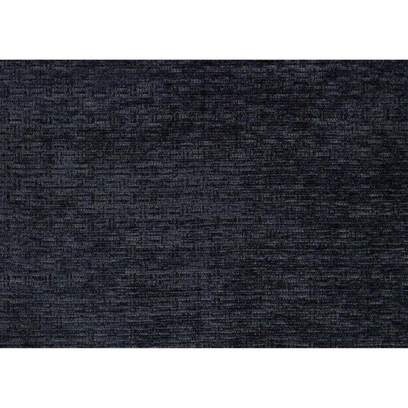 Chenille bleue avec dossier et siège réversibles, rembourrage en mousse, structure en contreplaqué, capacité de poids de 300 lb dans un design contemporain, coussins décoratifs, rembourrage de soutien