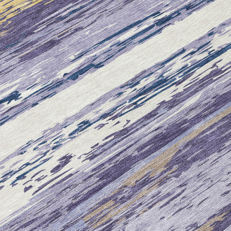 Machine Washable Indoor/Outdoor Jeffery ACN2287 Stripes Rug, Runner 2'3" x 7'6"