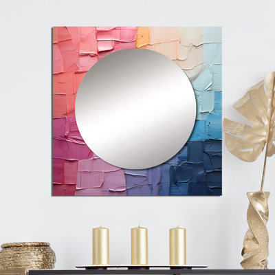 Gentrit - miroir carré abstrait à collage pour décor mural