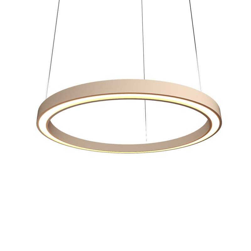 Lustre tambour unique à 1 lumière DEL, Noyer noir, H 1,56 po x l 31,2 po x P 31,2 po