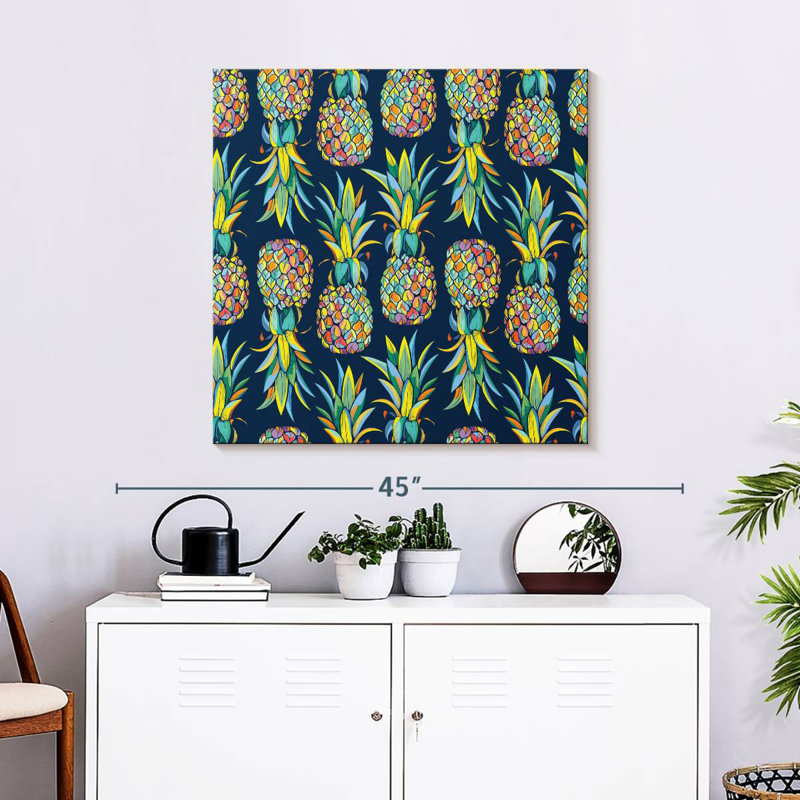 Yarlin Tropical Pineapples, 30" H x 30" W
