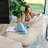 Big Joe Modora Bean Bag Chair Lounger, Birch Soft Boucle-116471803-116471802