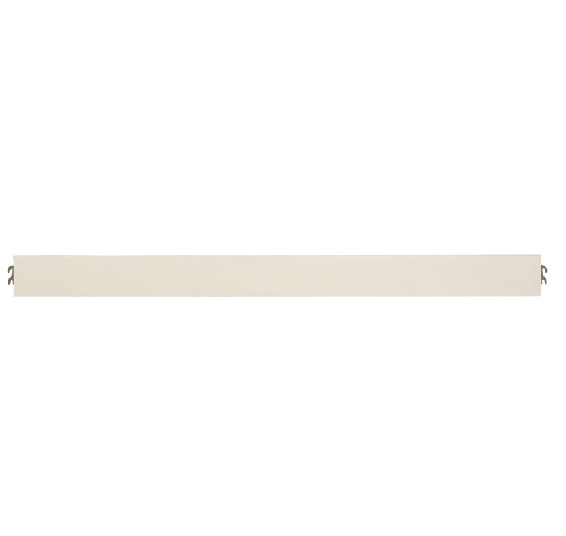 Rail de lit en bois massif Charte, Blanc